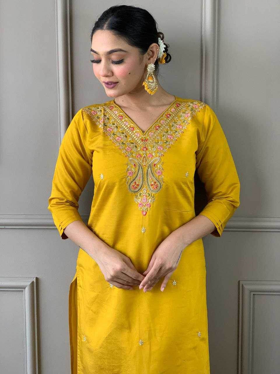 Viscose Chanderi Kurti - MYLUXURY LANE ENTERPRISE